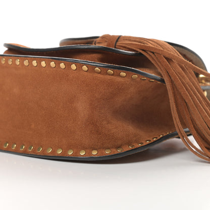 Chloe Suede Calfskin Braided Mini Hudson Shoulder Bag Caramel 10 of 10