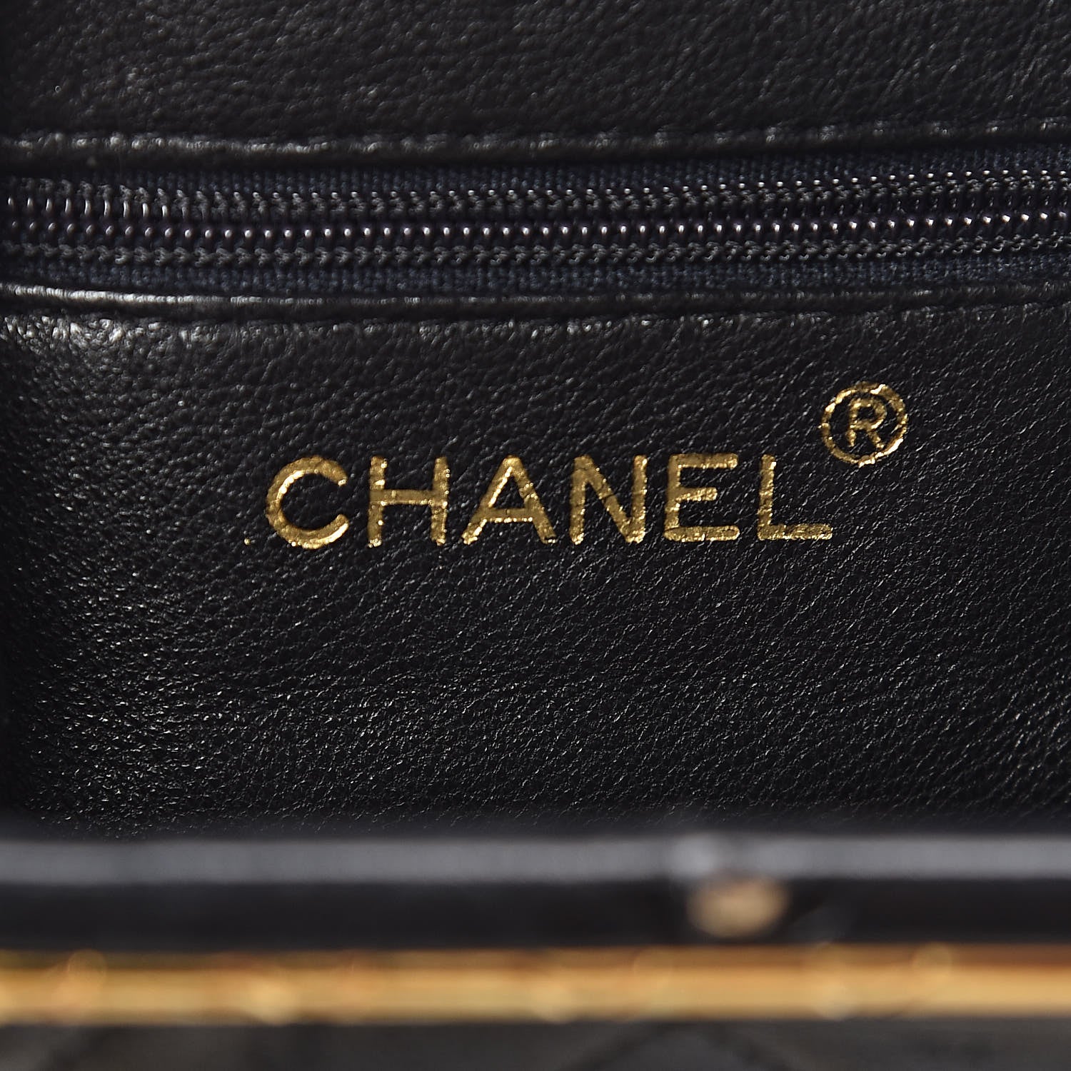 Chanel Lambskin Quilted CC Small Kisslock Evening Bag Black 6 of 12