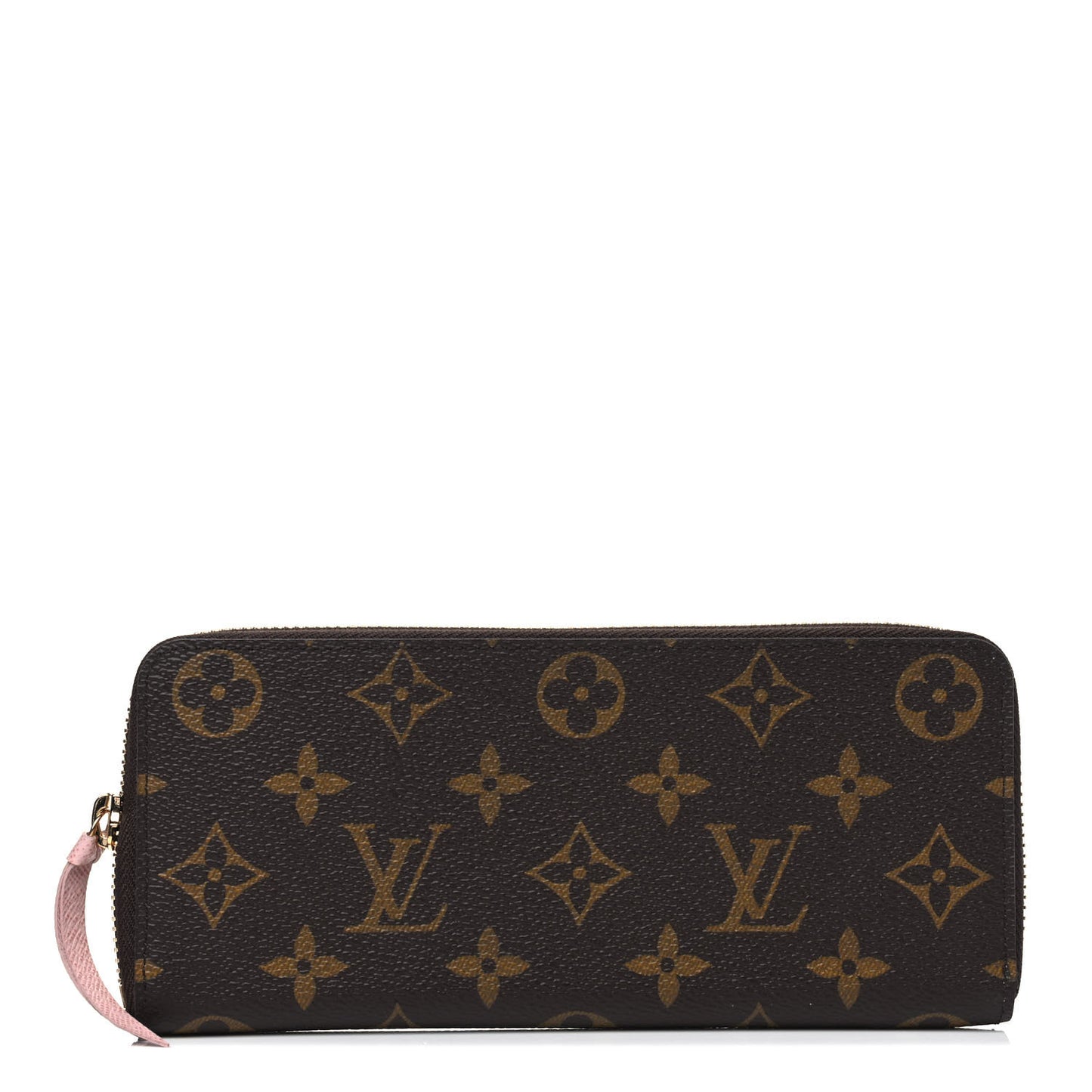 Monogram Clemence Wallet Rose Ballerine