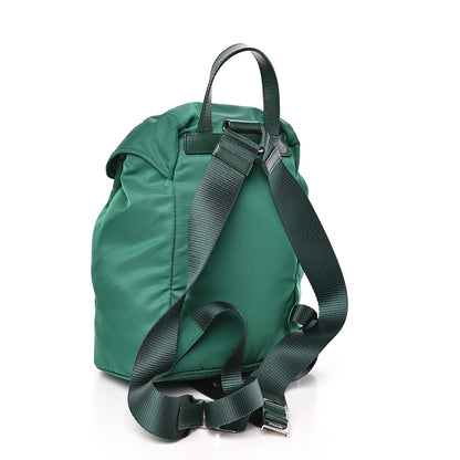 Prada Tessuto Nylon Vela Saffiano Mini Single Snap Buckle Backpack Oleandro 3 of 10