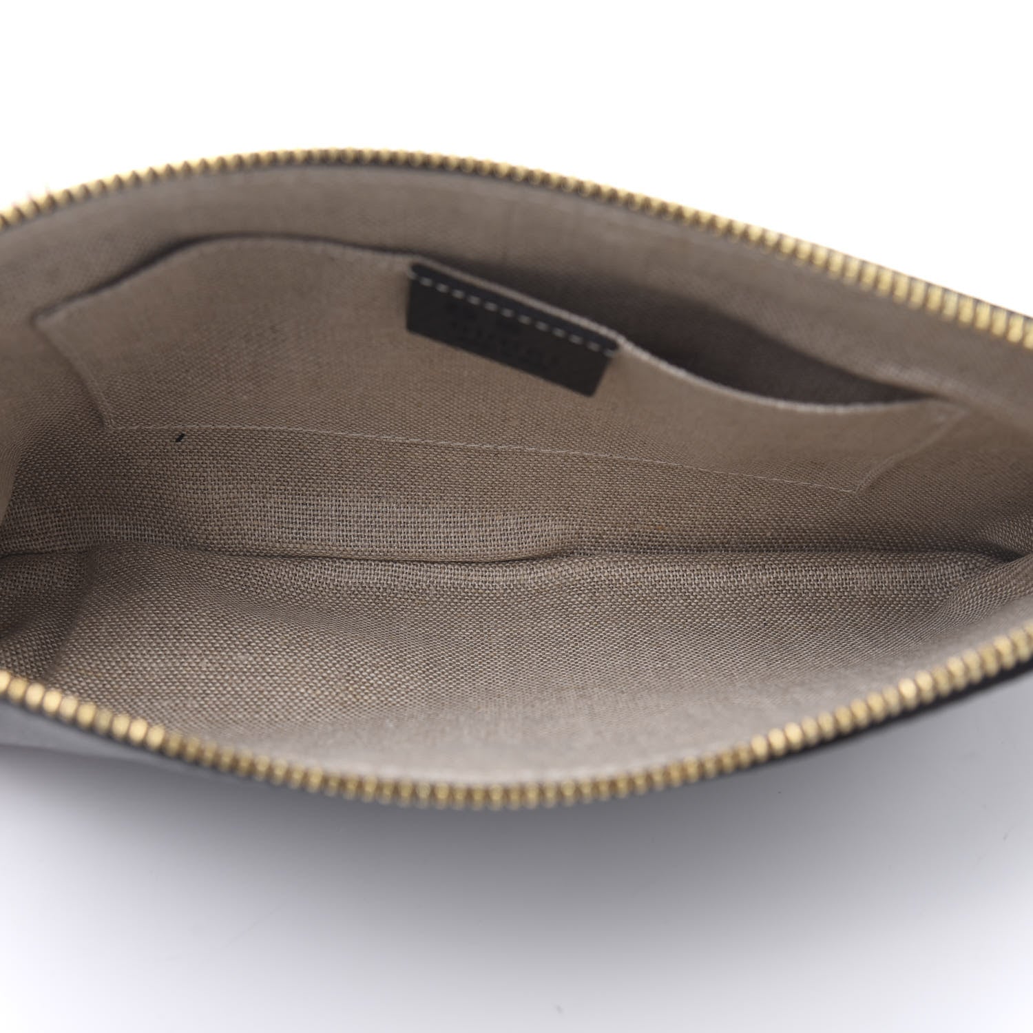 Gucci Pebbled Calfskin Large Bamboo Clutch Black 5 of 11