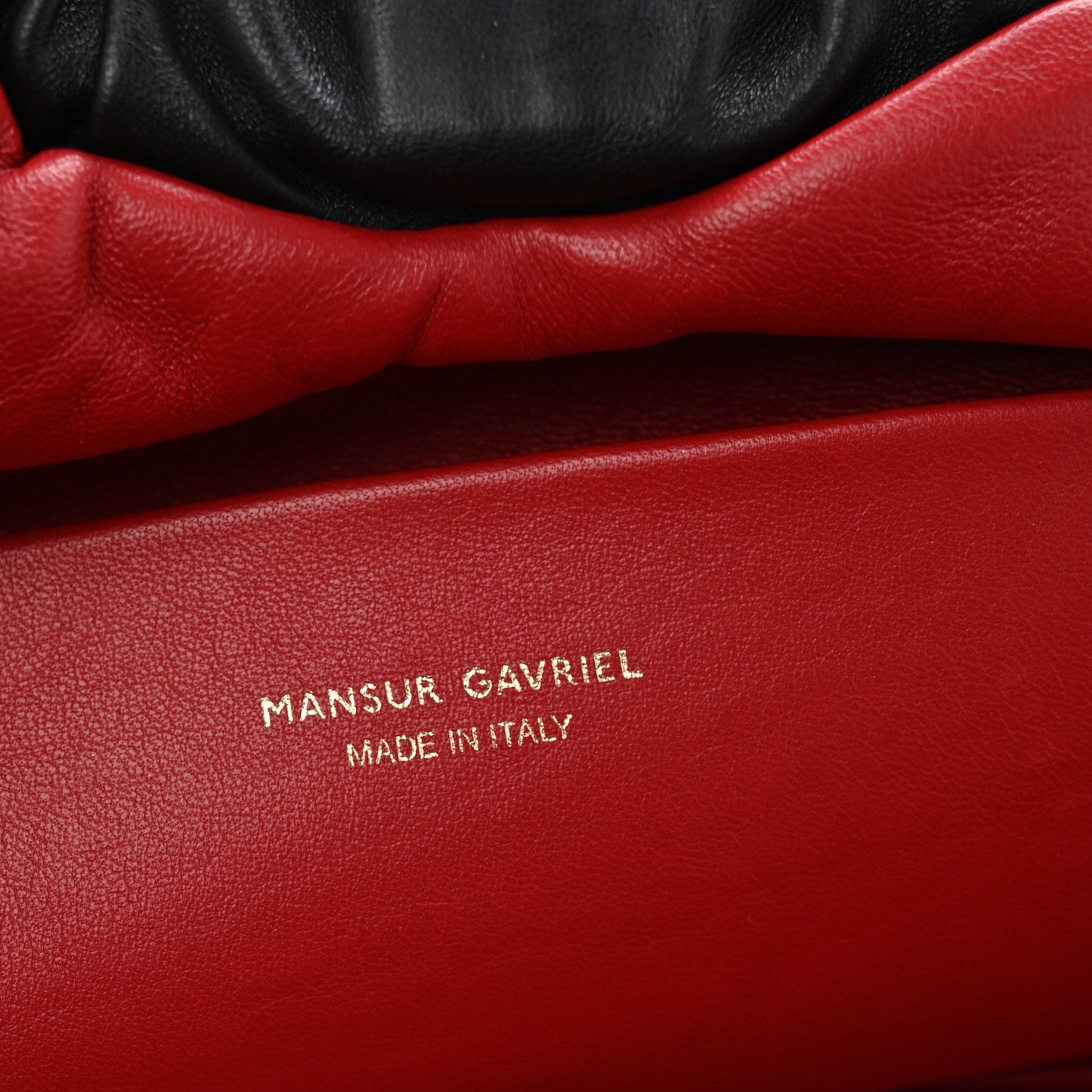 Lambskin Cloud Clutch Black