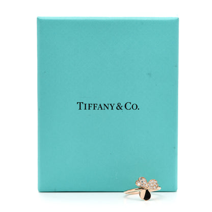 Tiffany 18K Rose Gold Diamond Paper Flowers Ring 54 7 5 of 5