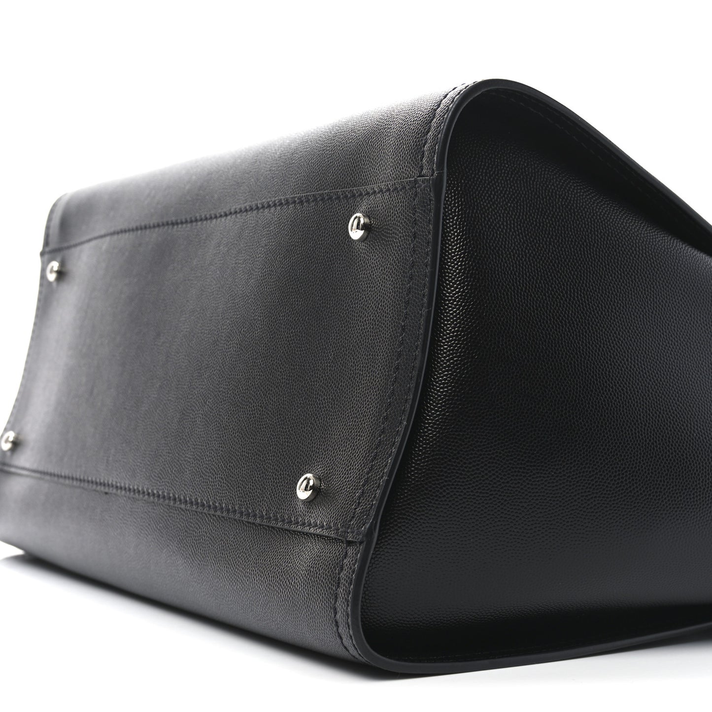 Caviar Medium Studded Deauville Tote Black