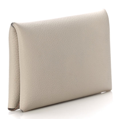 Hermes Evercolor Calvi Card Case Gris Perle 3 of 10