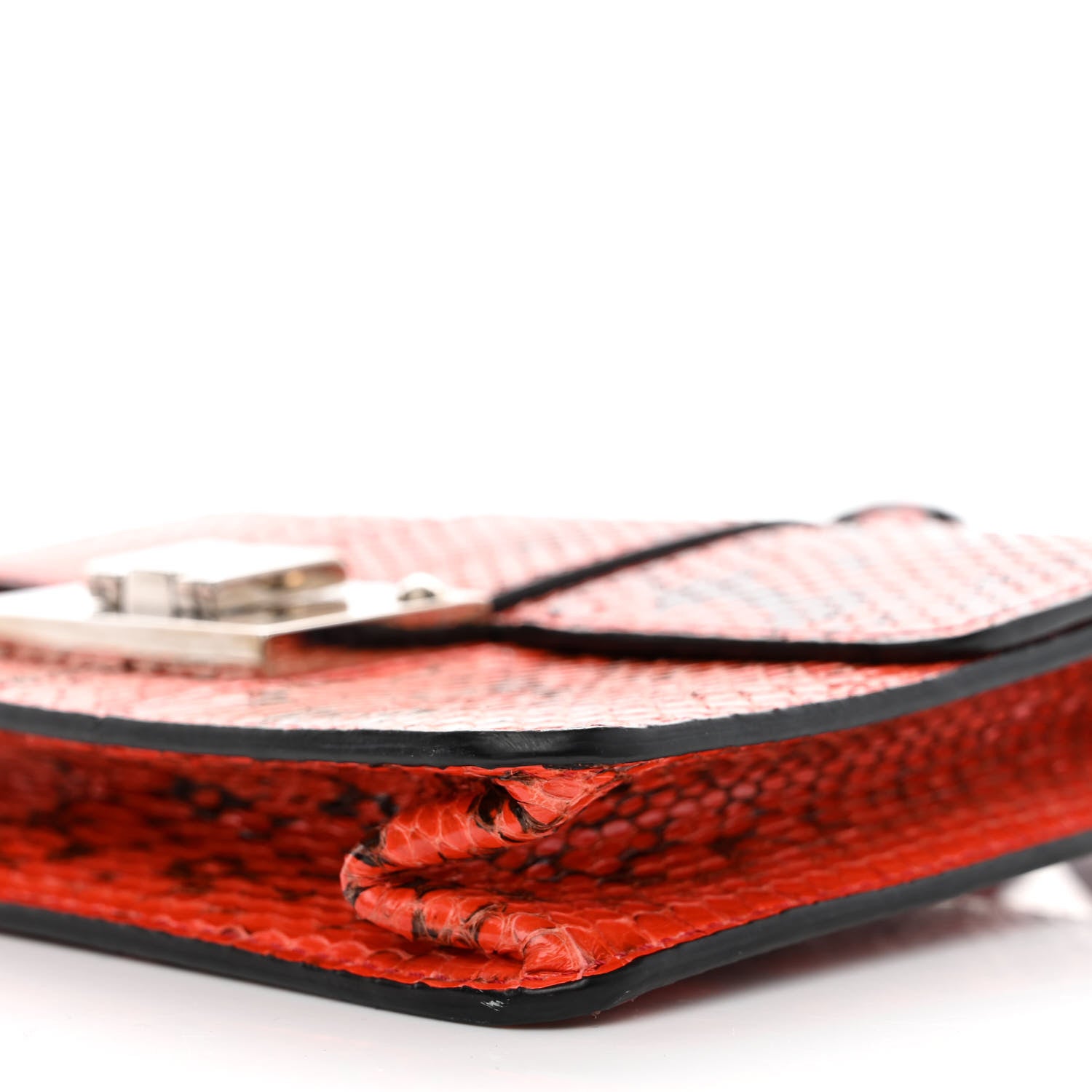 Jimmy Choo Snakeskin Rebel Crossbody Bag Orange 10 of 10