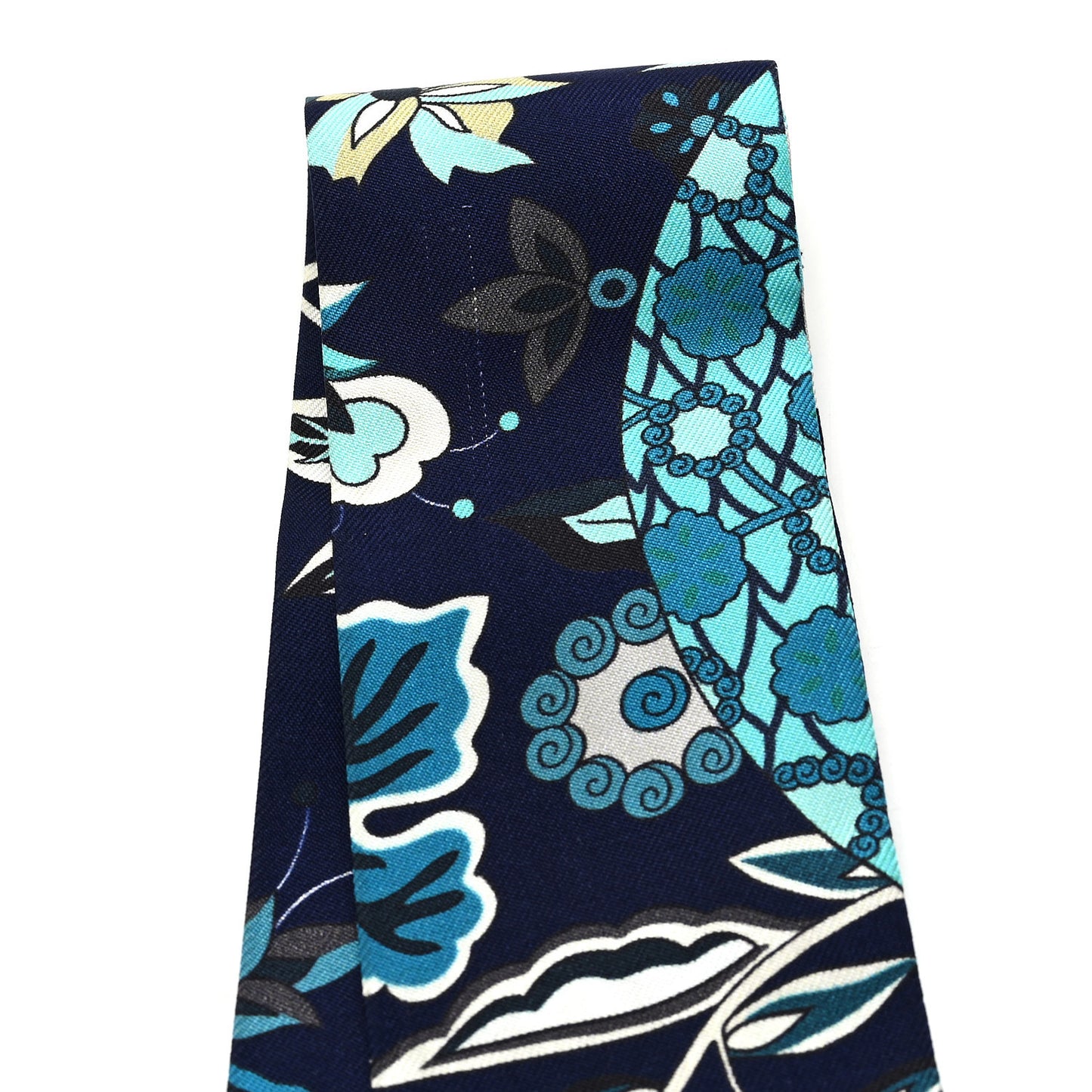 Silk Fleurs et Papillons de Tissus Twilly Bleu