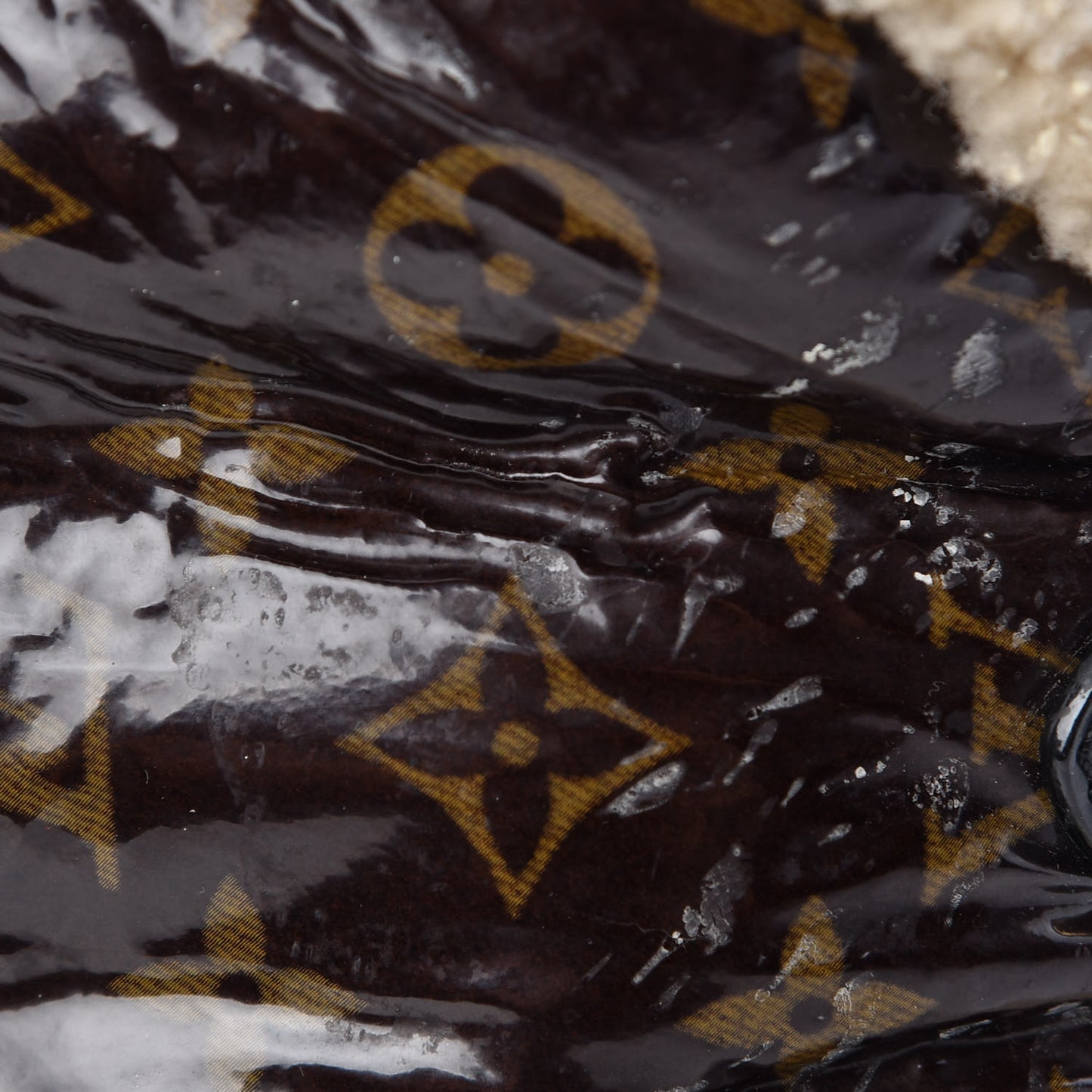 Patent Monogram Shearling Sac Thunder