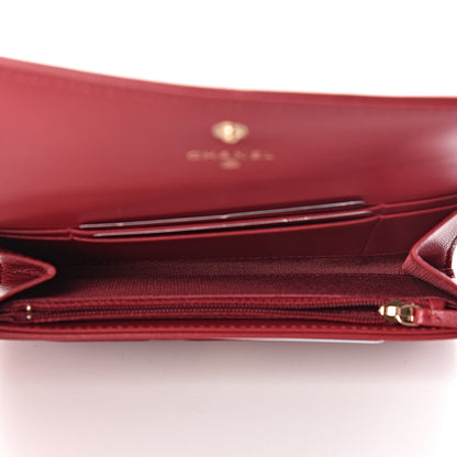 Chanel Goatskin Quilted 19 Flap Wallet Red 5 of 8