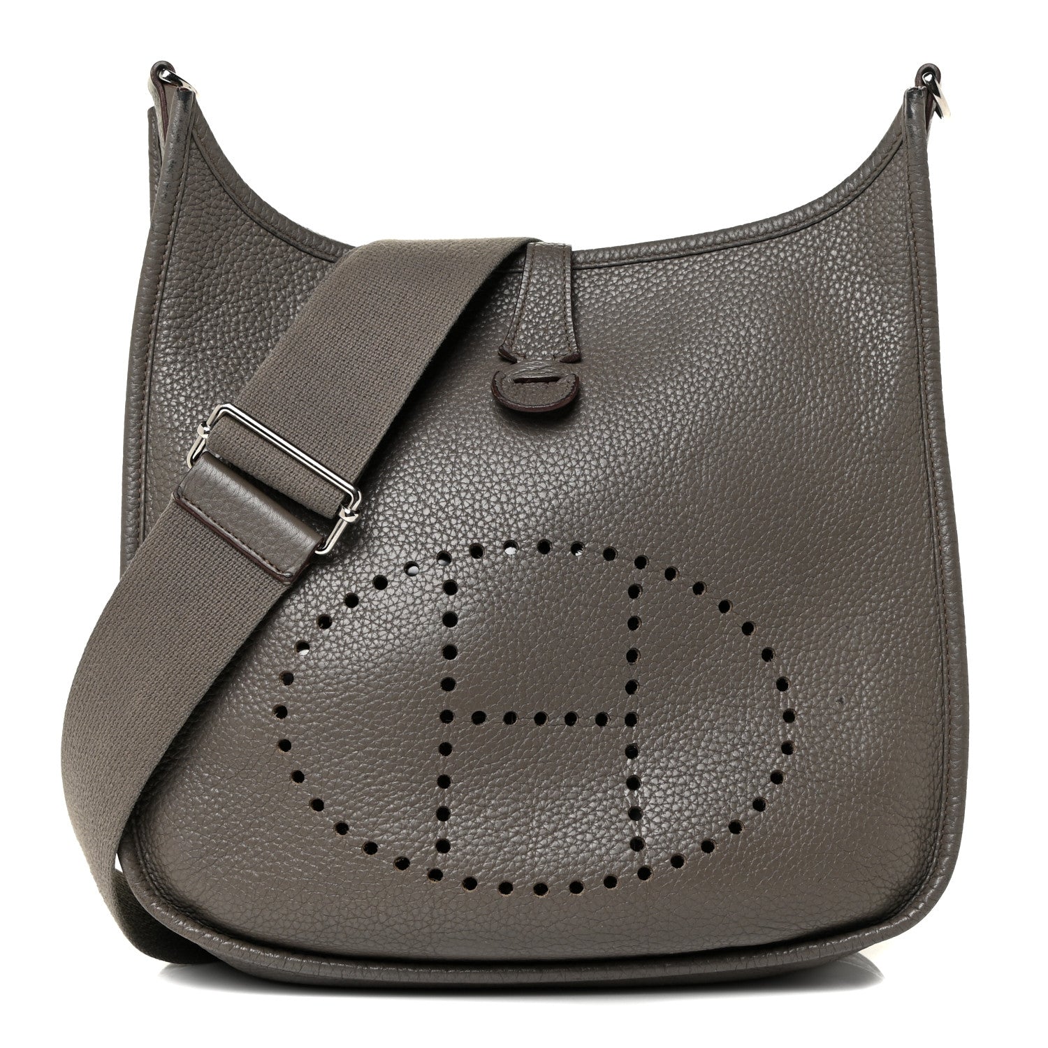 Hermes Taurillon Clemence Evelyne III PM Etain 1 of 32