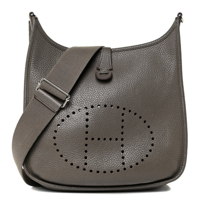 Hermes Taurillon Clemence Evelyne III PM Etain 1 of 32