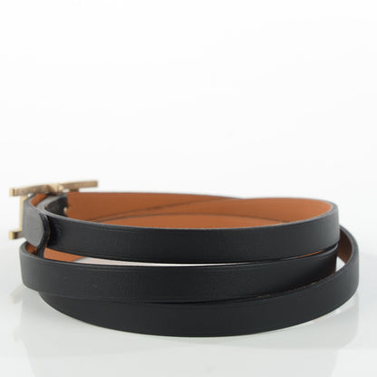 Hermes Chamonix Hapi 3 MM Triple Tour Wrap Bracelet Black 3 of 7