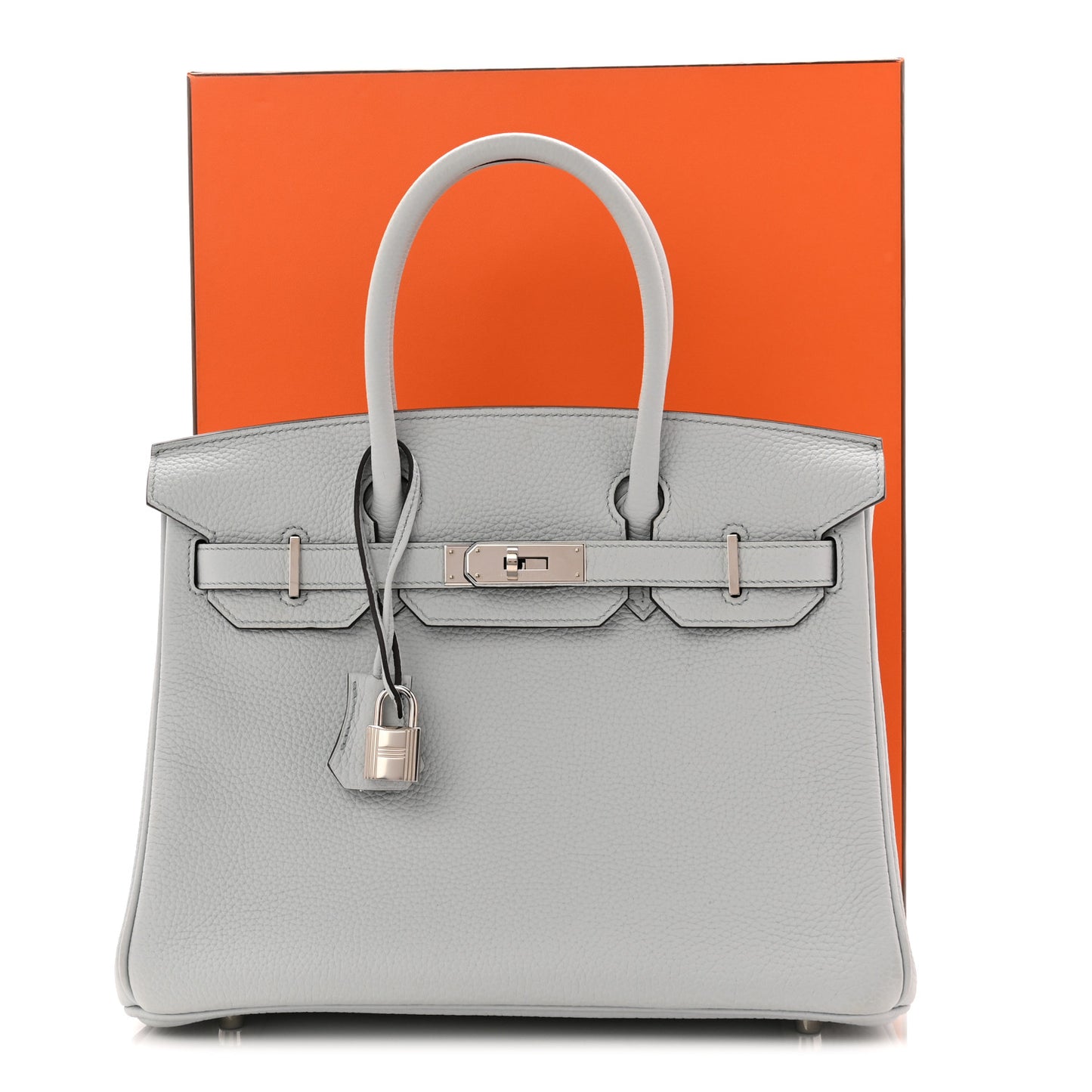 Taurillon Clemence Birkin 30 Bleu Pale