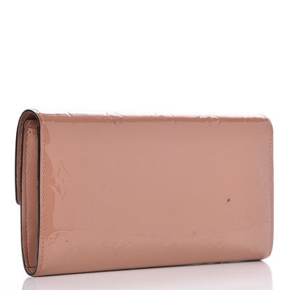 Louis Vuitton Vernis Sarah Wallet Rose Velours 3 of 13