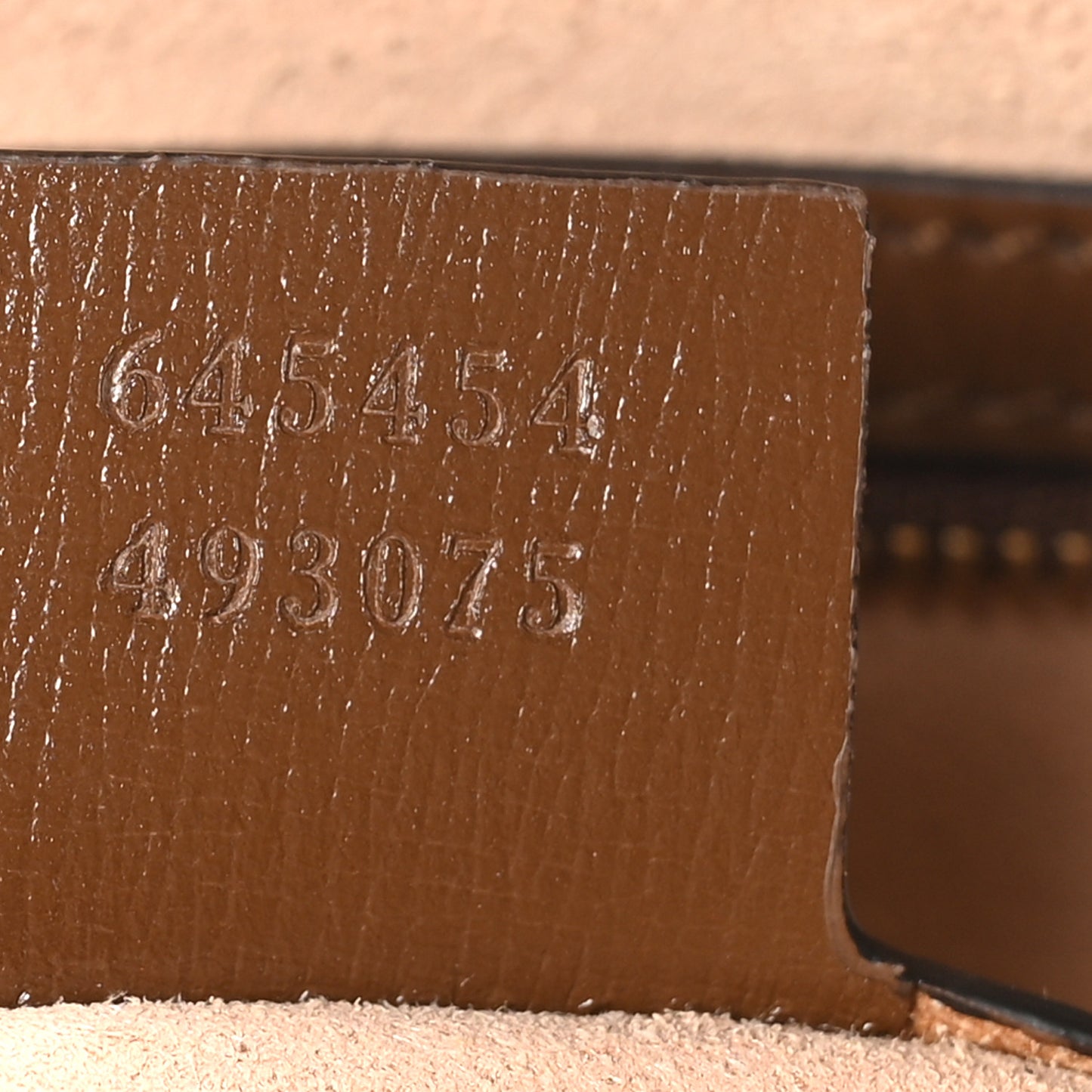GG Supreme Monogram Small Horsebit 1955 Shoulder Bag Beige Brown Sugar