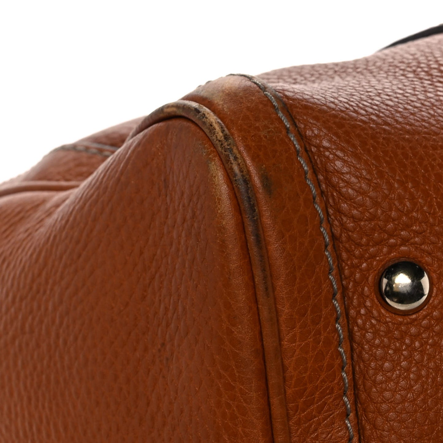 Calfskin Vintage Web Medium Boston Tobacco