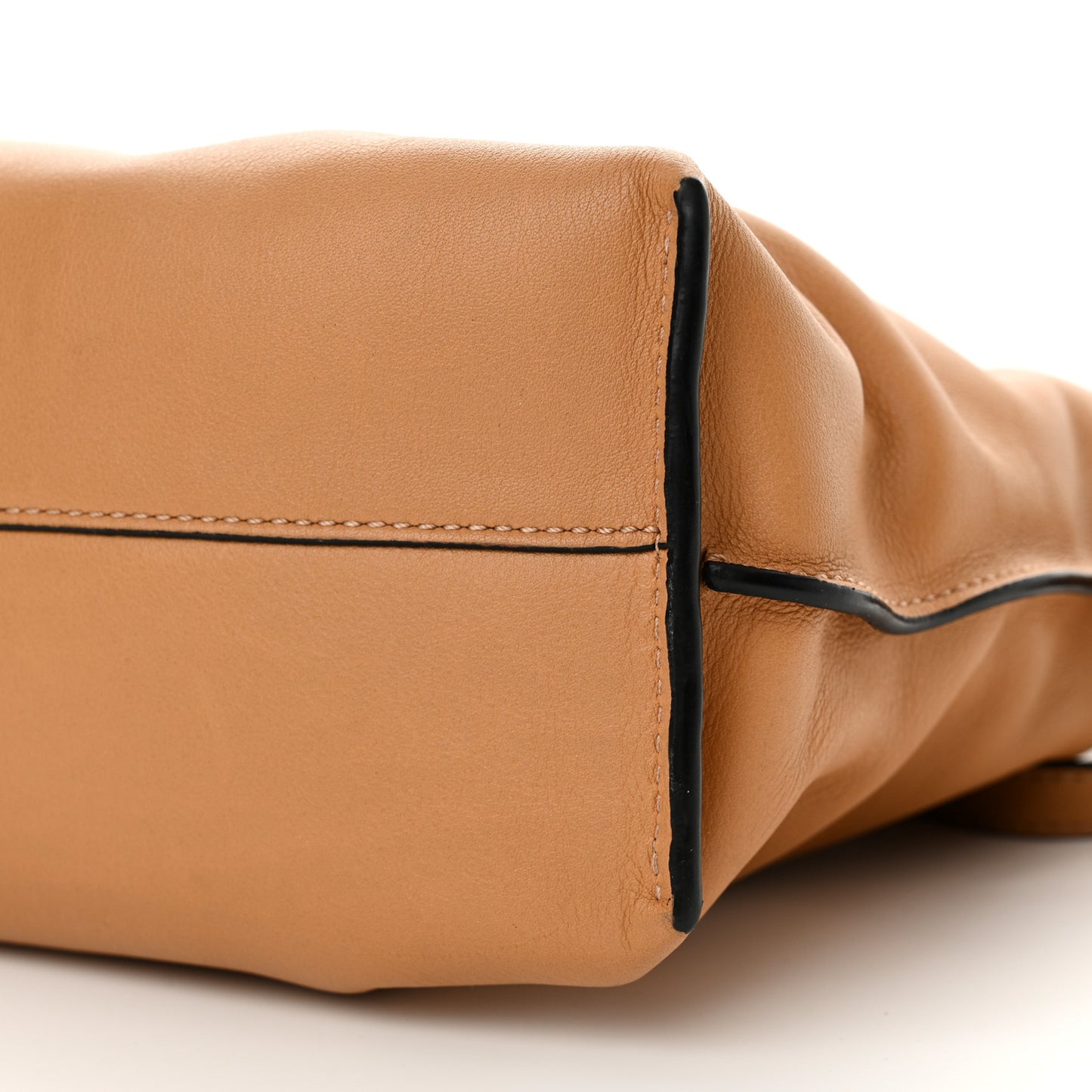 Nappa Flamenco Knot Clutch Warm Desert