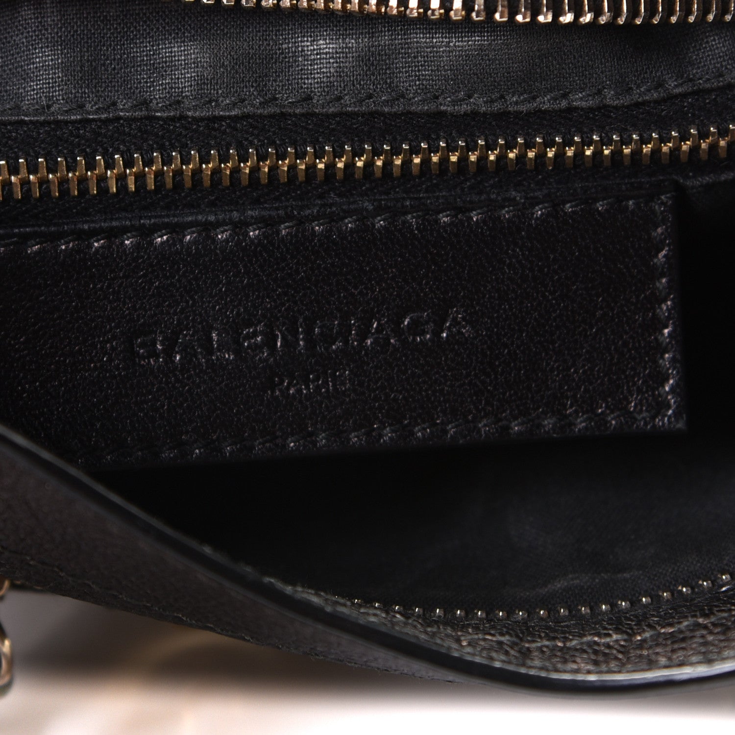 Balenciaga Chevre Gold Metallic Edge Hardware Mini City Black 3 of 4