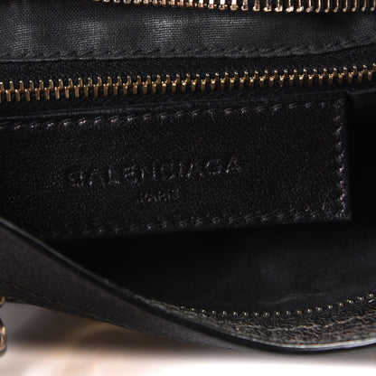 Balenciaga Chevre Gold Metallic Edge Hardware Mini City Black 3 of 4