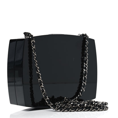 Chanel Plexiglass Compact Box Clutch Black 2 of 5