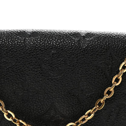 Louis Vuitton Empreinte Pochette Felicie Chain Wallet Black 8 of 10