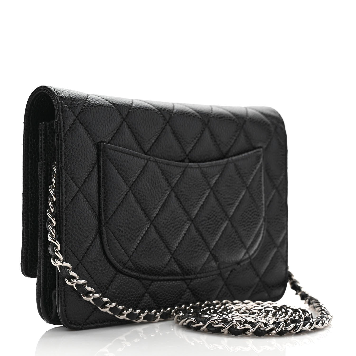 Chanel Caviar Quilted Wallet On Chain WOC Black 3 of 11