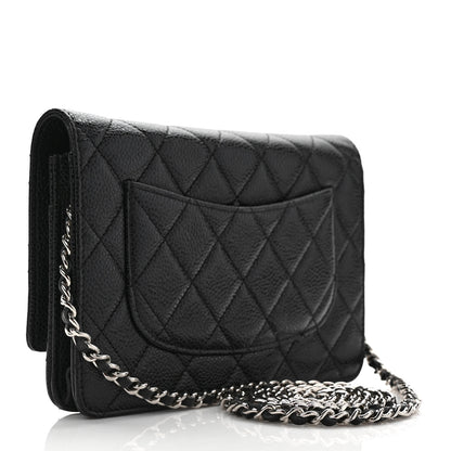 Chanel Caviar Quilted Wallet On Chain WOC Black 3 of 11