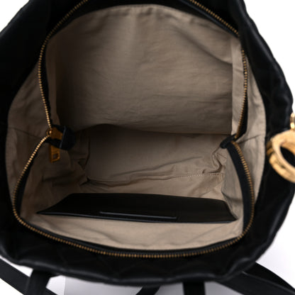 Givenchy Rubberized Canvas Quilted Duo Backpack Black 5 of 13