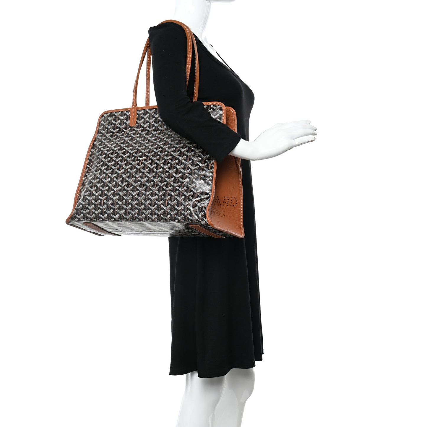 Goyardine Sac Hardy Pet Carrier PM Black Gold