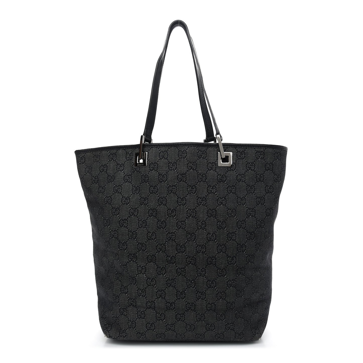 Monogram Large Bucket Tote Black