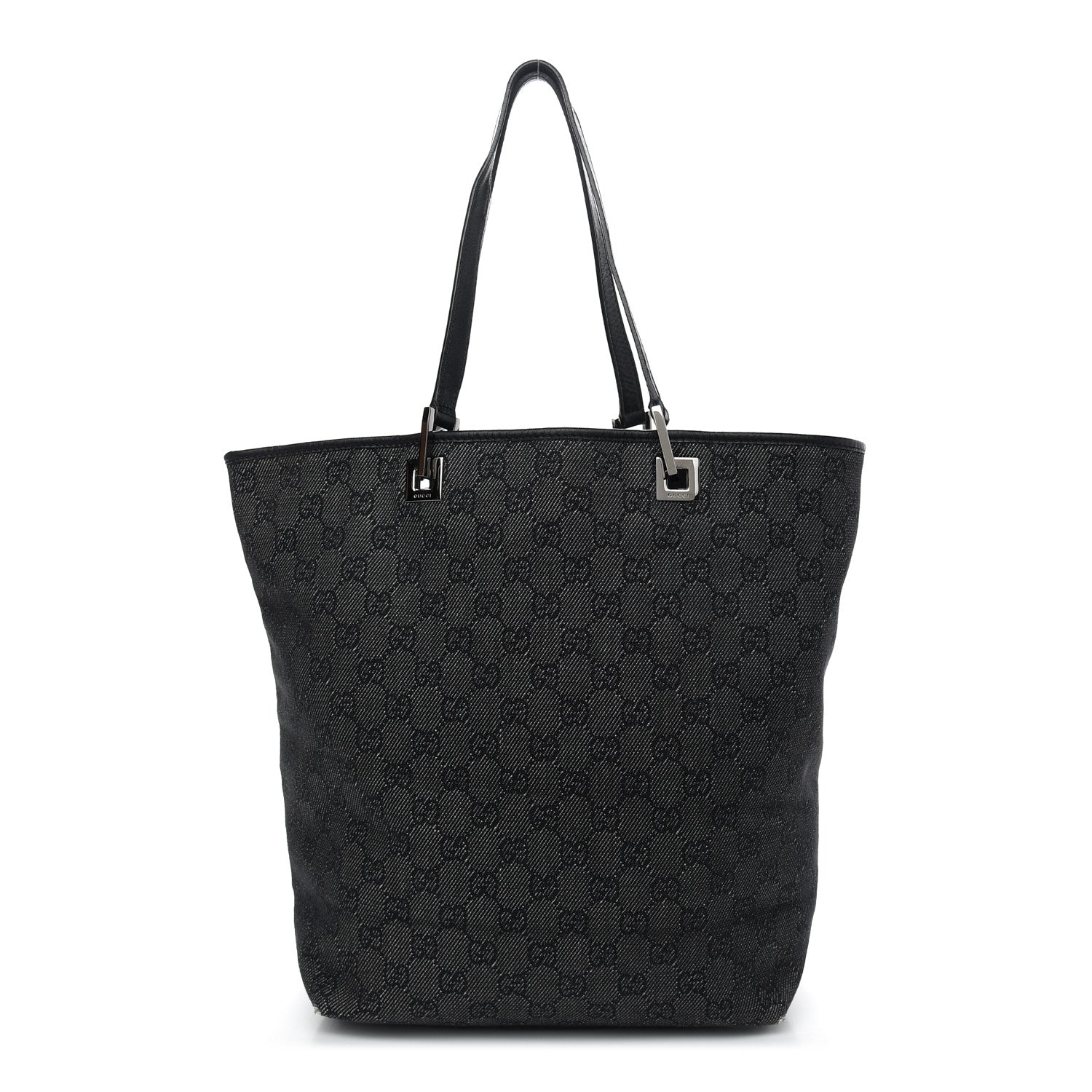Gucci Monogram Large Bucket Tote Black 1 of 9