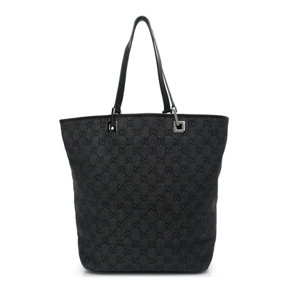 Gucci Monogram Large Bucket Tote Black 1 of 9