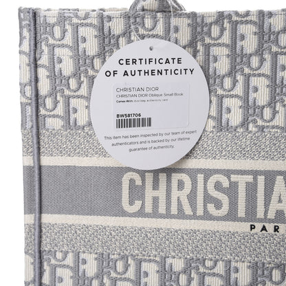 Christian Dior Oblique Medium Book Tote Grey 10 of 10