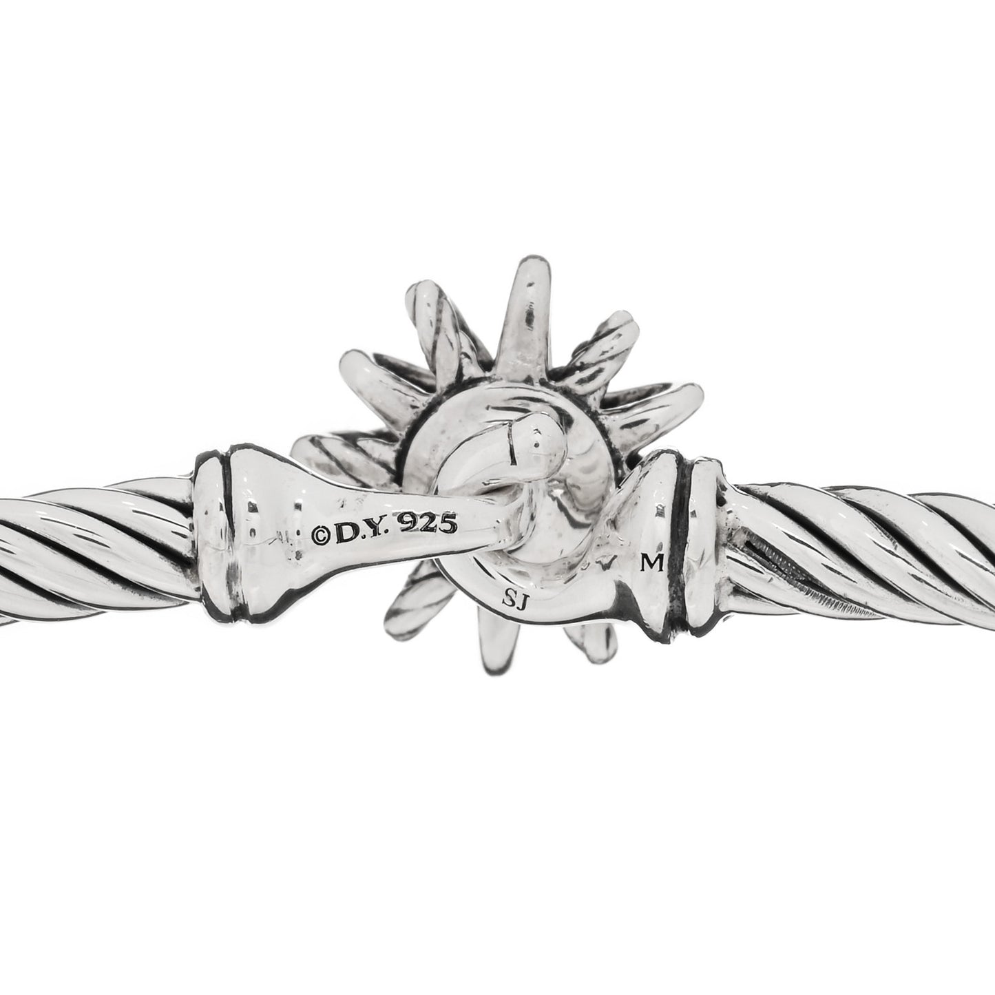 Sterling Silver Diamond Starburst Bracelet