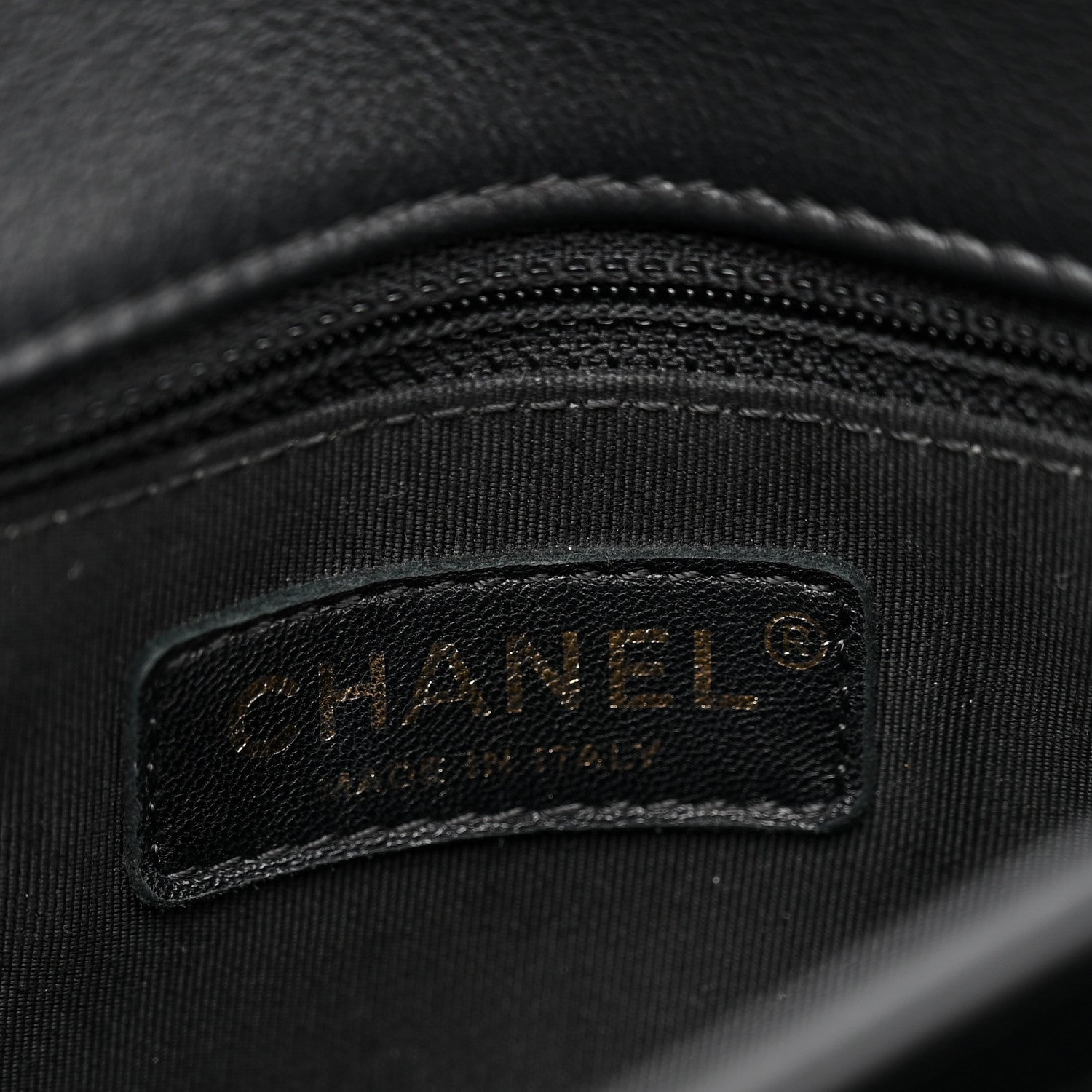 Chanel Grained Calfskin Snakeskin Small Chevron Chic Top Handle Flap Black 6 of 12