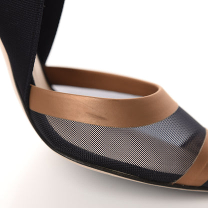Fendi Technical Mesh FF Colibri Slingback Pumps 35.5 7 of 11