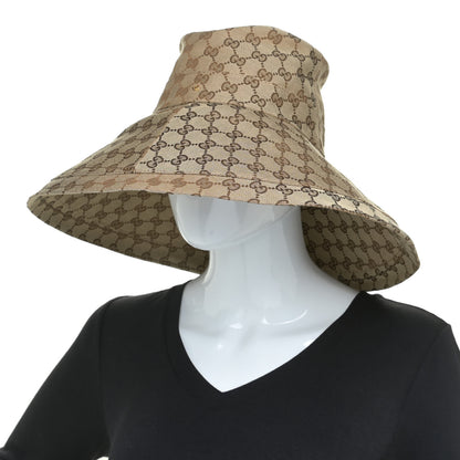Gucci Monogram Wide Brim Hat Beige 2 of 7