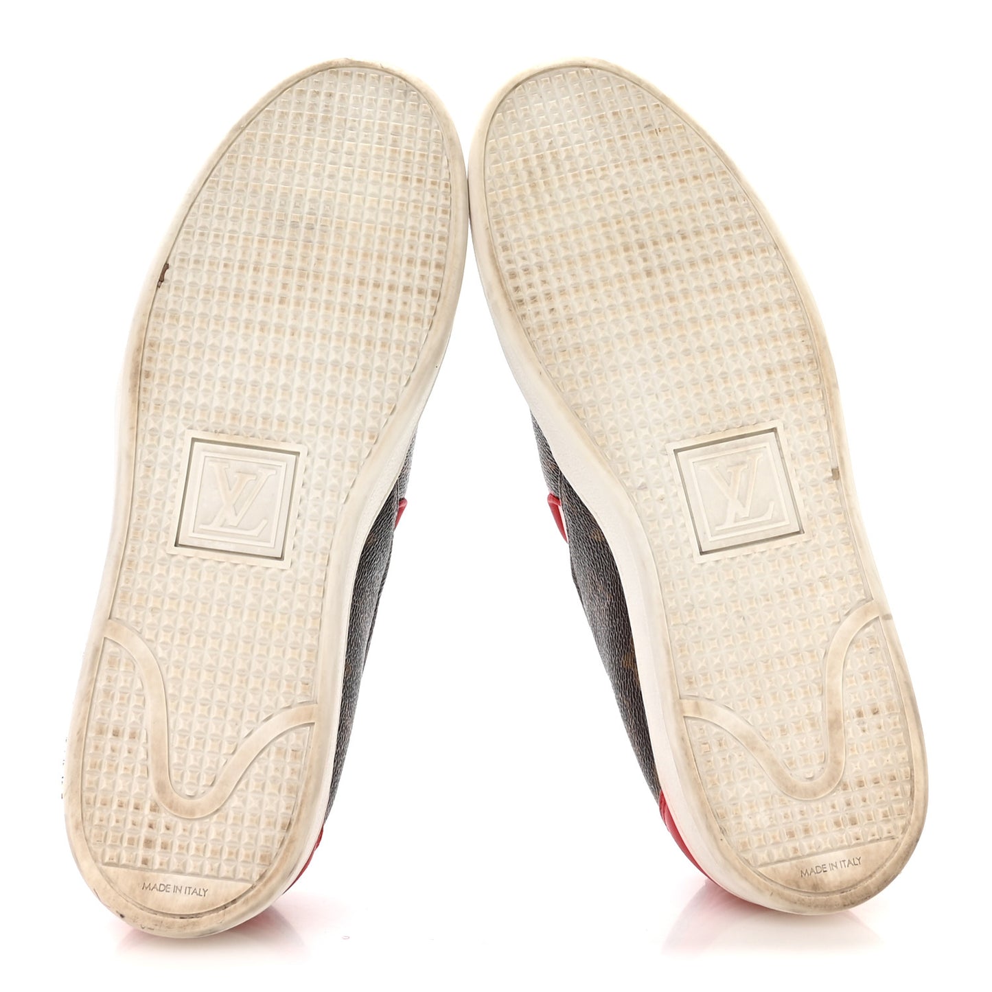 Monogram Frontrow Slip On Sneakers 38.5 Rouge