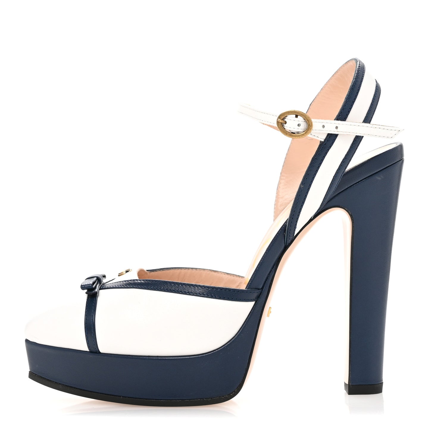 Malaga Kid Alison Platform 36 Navy White