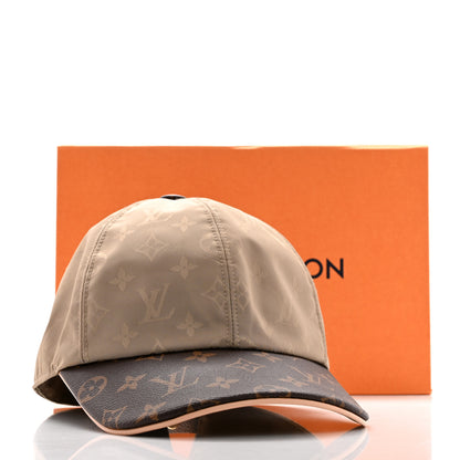 Louis Vuitton Monogram Polyester Silk LV Get Ready Cap M Beige 10 of 10