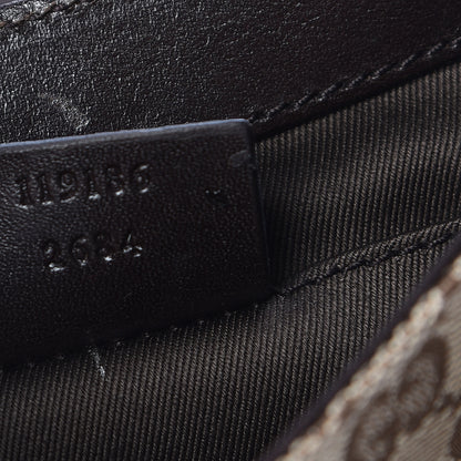 Gucci Monogram Studded Horsebit Clutch Dark Brown 7 of 16