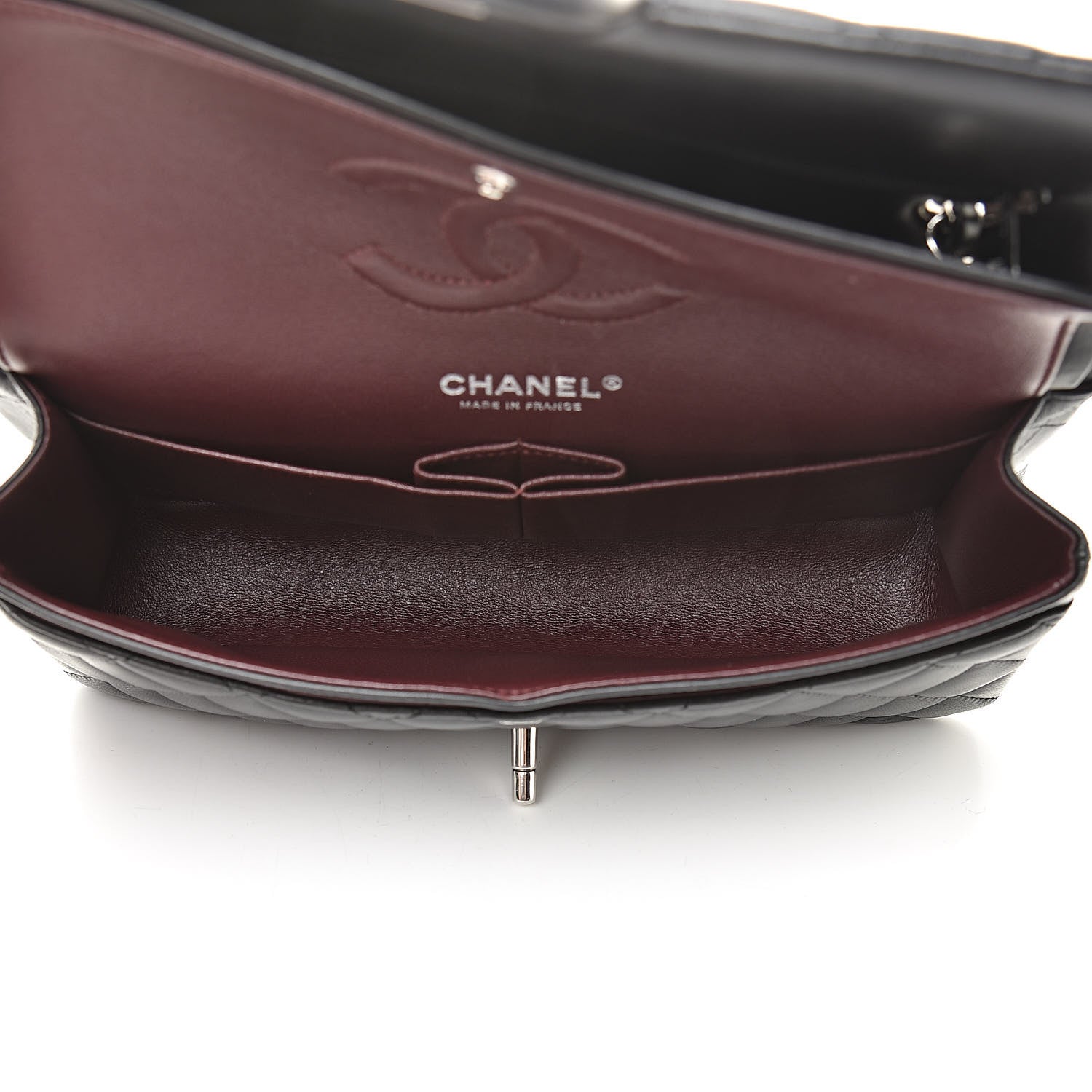 Chanel Lambskin Quilted Medium Double Flap Black 5 of 17
