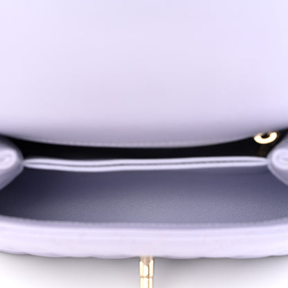 Chanel Caviar Quilted Extra Mini Coco Handle Flap Light Purple 5 of 10