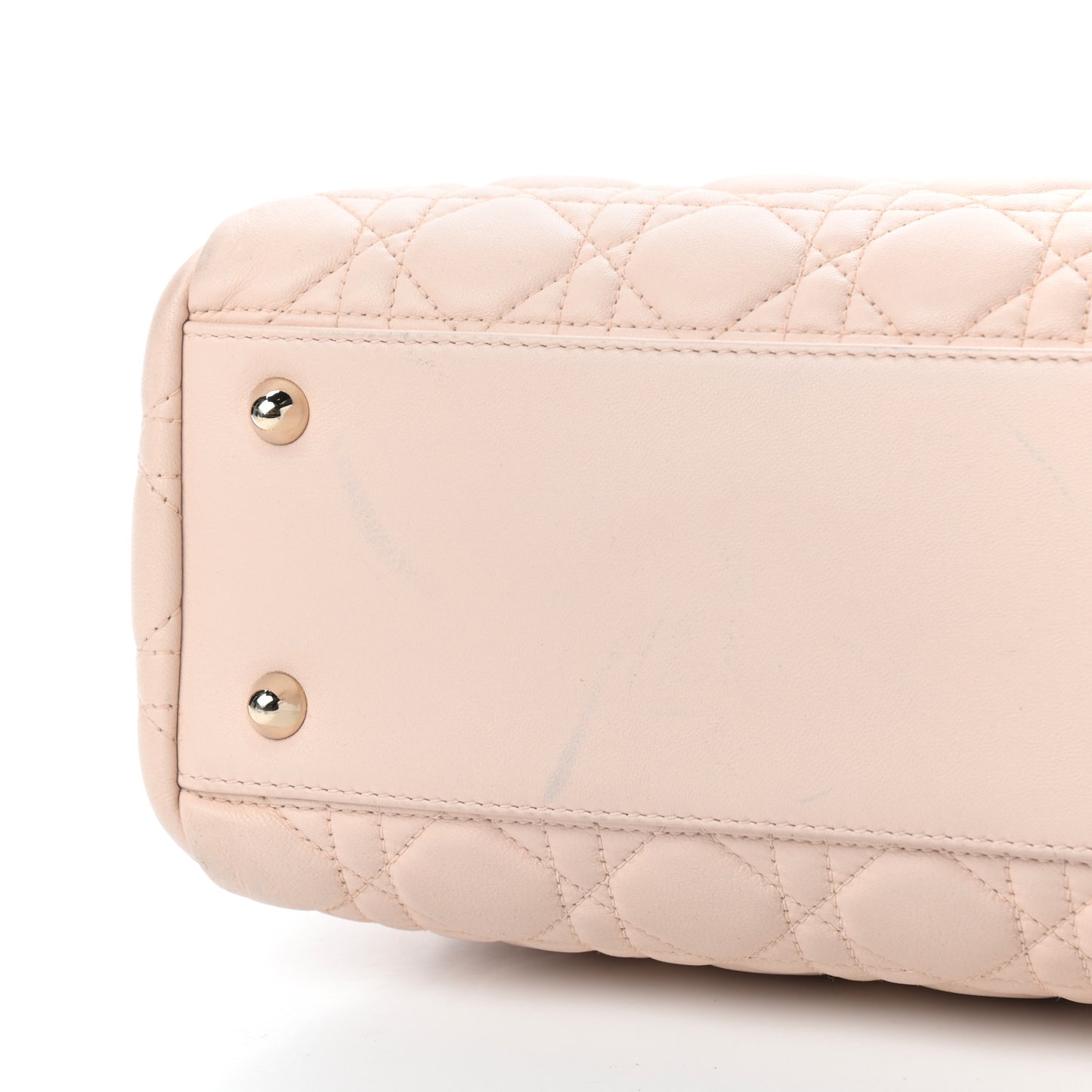 Lambskin Cannage Large Dior Soft Shopping Tote Beige Light Pink