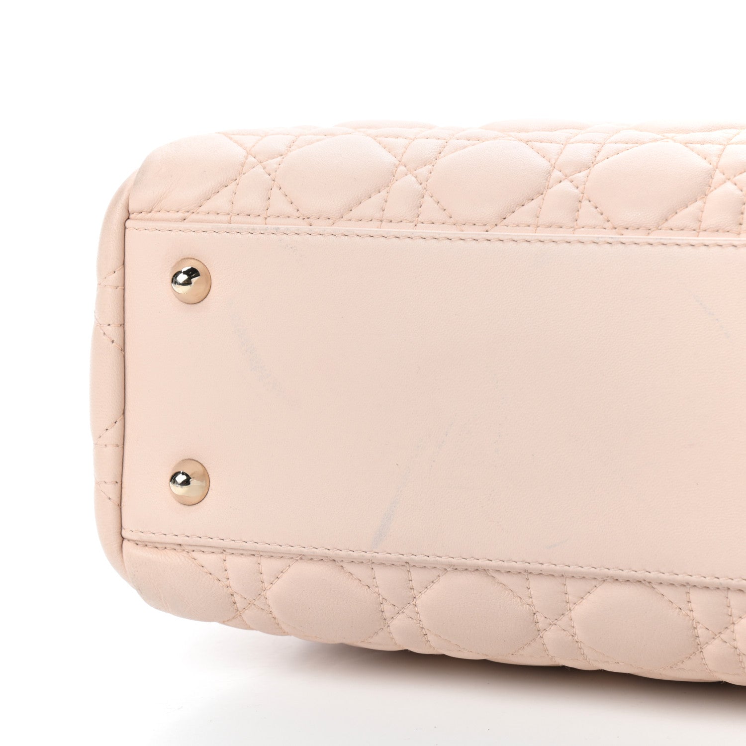 Christian Dior Lambskin Cannage Large Dior Soft Shopping Tote Beige Light Pink 10 of 10