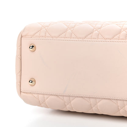 Christian Dior Lambskin Cannage Large Dior Soft Shopping Tote Beige Light Pink 10 of 10