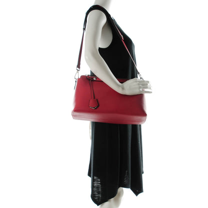 Fendi Vitello Dolce Marmol Large By The Way Boston Bag Ciliegia 2 of 7