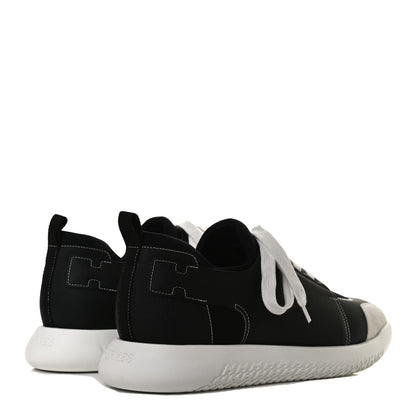 Hermes Epsom Technical Canvas Vitesse Sneakers 43.5 Black 4 of 10