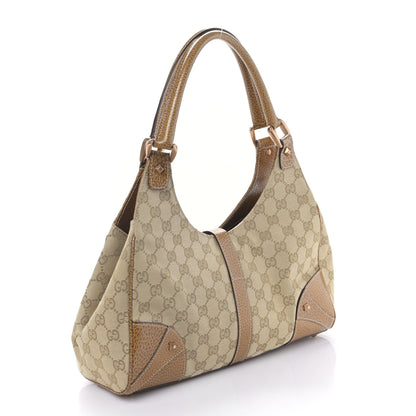 Gucci Monogram Calfskin Large Bardot Shoulder Bag Brown 3 of 9