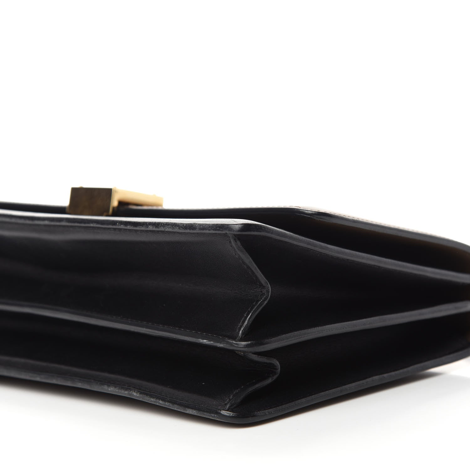 Celine Calfskin Bi-Color Small Case Flap Black Camel 7 of 15